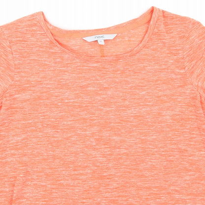 Womens UK Size 10 NEXT Orange Basic T-Shirt