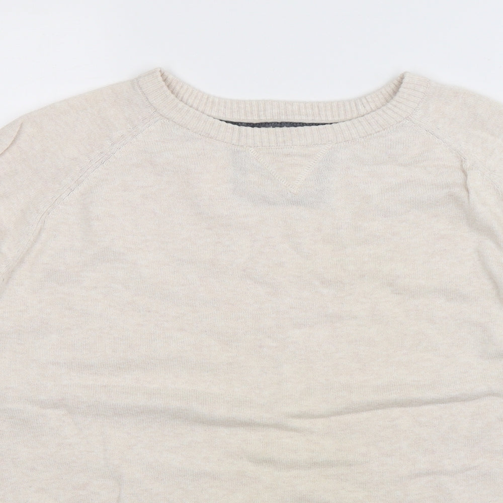 Cedar Wood State Mens Beige  Knit Pullover Jumper Size M