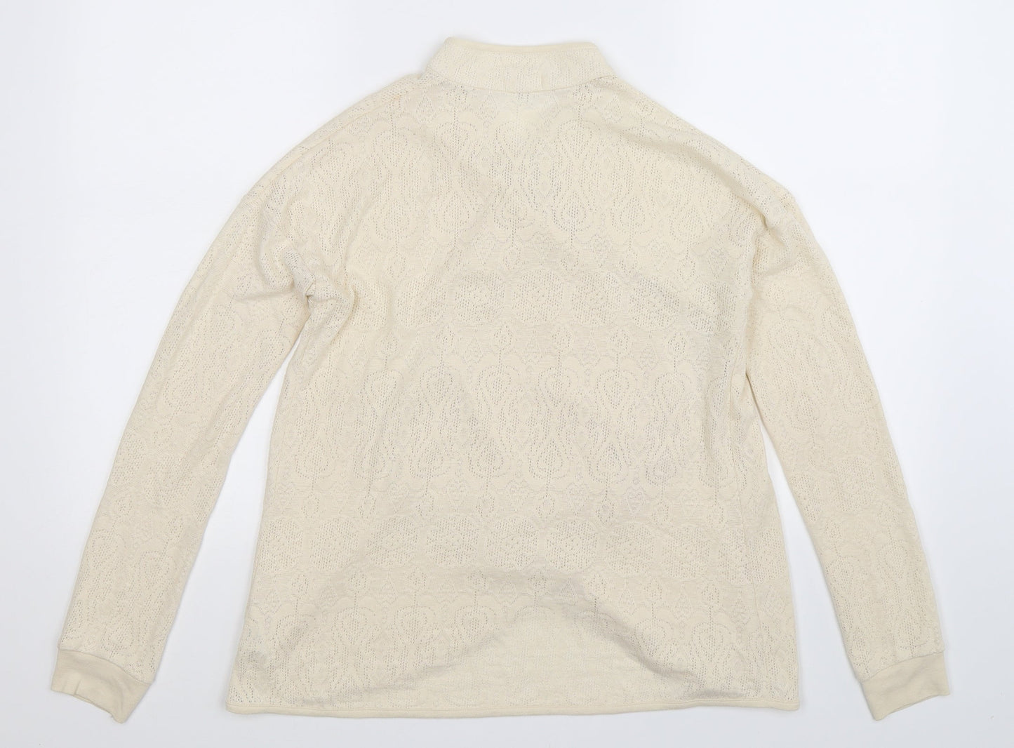 River Island Womens Beige  Knit Cardigan Jumper Size 8