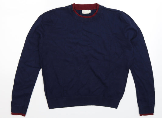 Cape Daisy Womens Blue  Knit Pullover Jumper Size 8