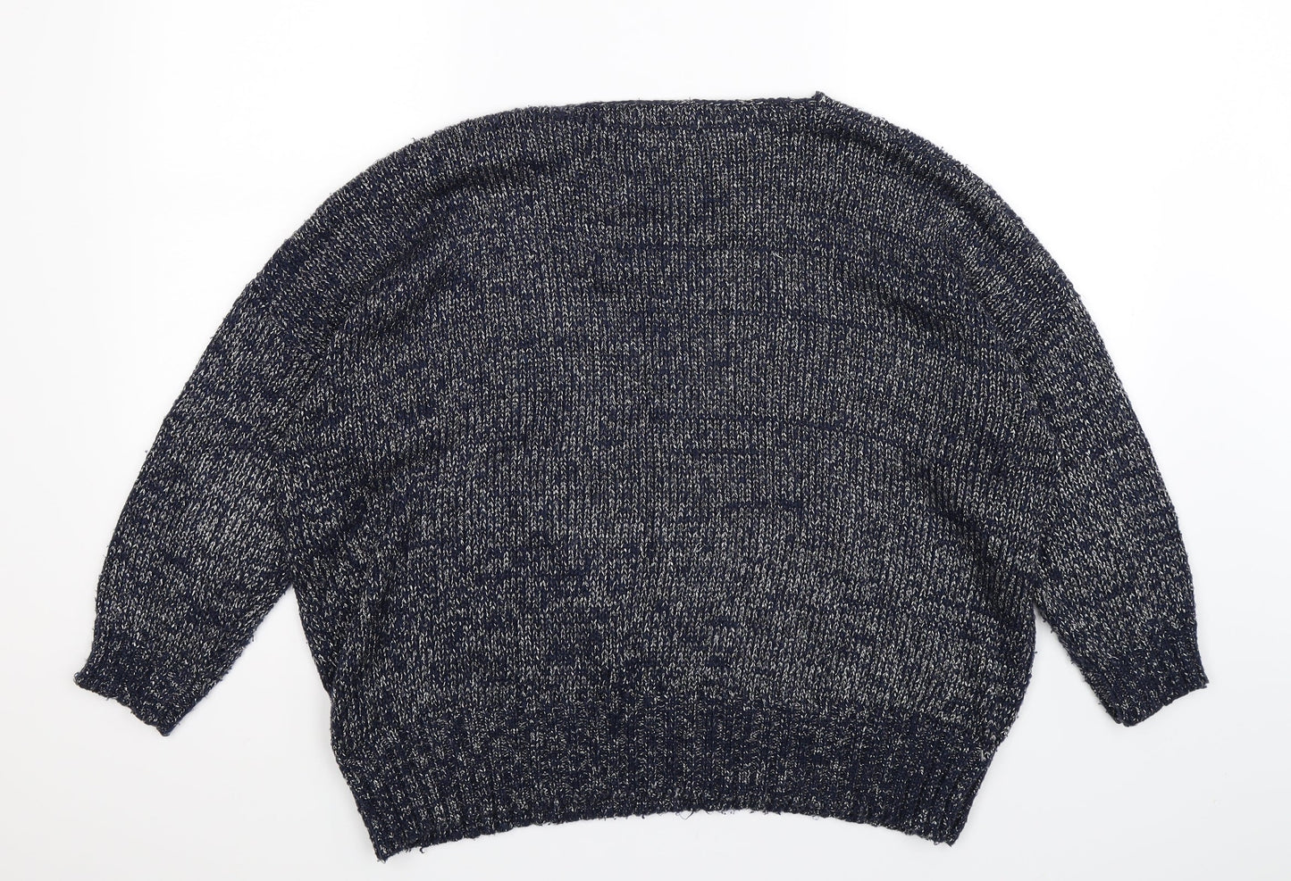 Cerulean Womens Blue  Knit Pullover Jumper Size XL  - Oversized
