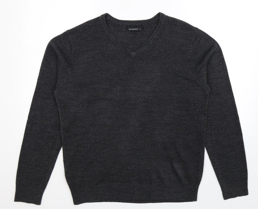 Cedar Wood State Mens Grey  Knit Pullover Jumper Size L