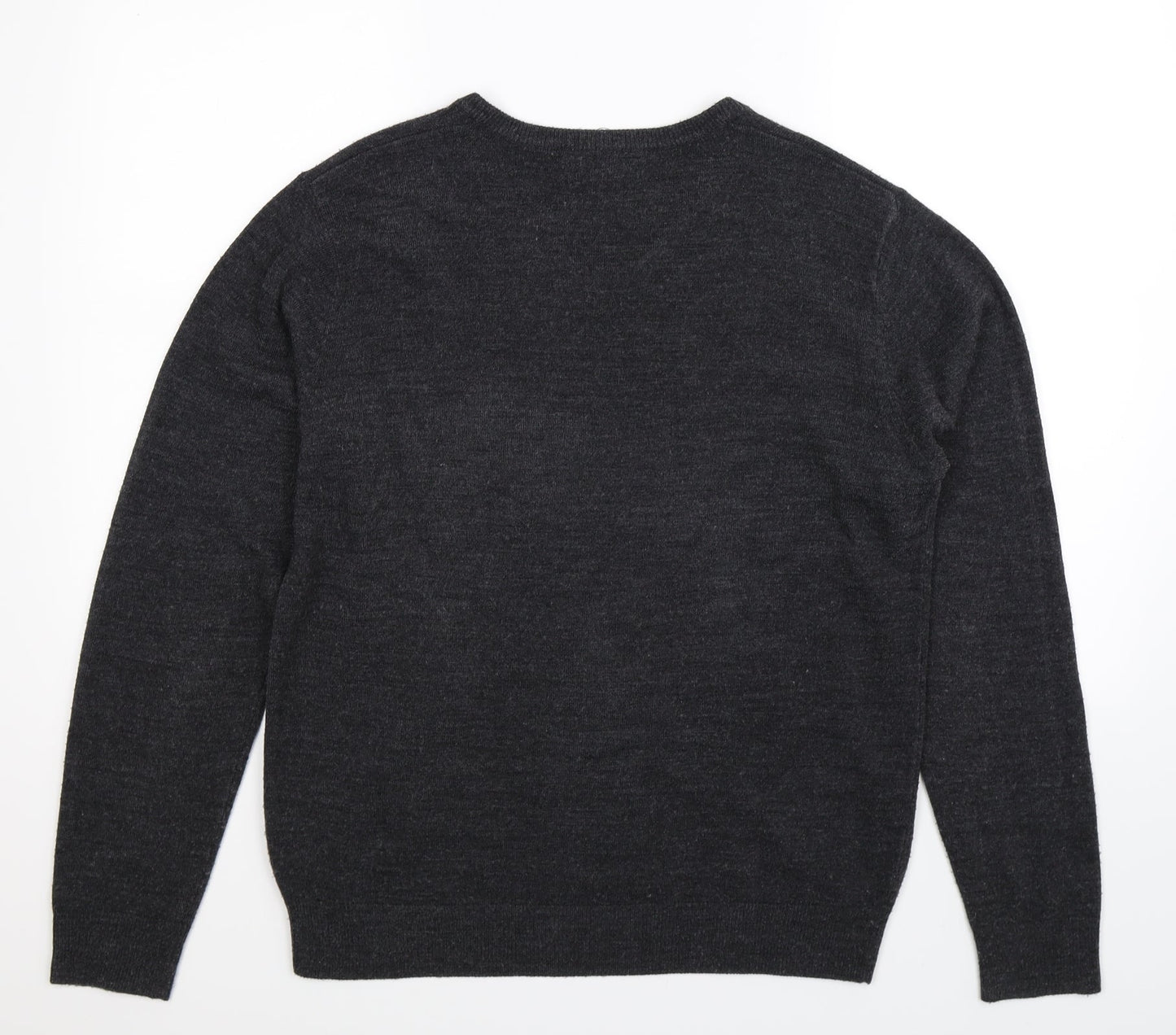 Cedar Wood State Mens Grey  Knit Pullover Jumper Size L