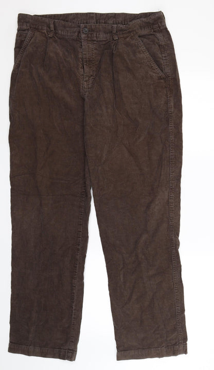 Stone Bay Mens Grey  Corduroy Trousers  Size 38 L33 in