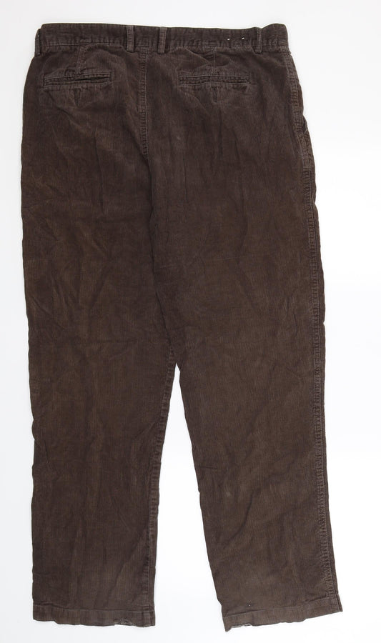 Stone Bay Mens Grey  Corduroy Trousers  Size 38 L33 in