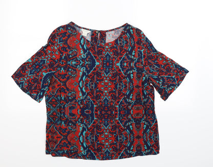 Womens UK Size 8 Monsoon Multicoloured Basic T-Shirt