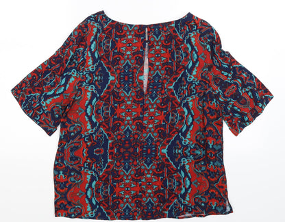 Womens UK Size 8 Monsoon Multicoloured Basic T-Shirt