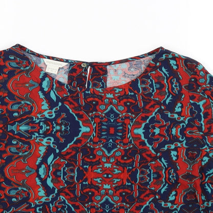 Womens UK Size 8 Monsoon Multicoloured Basic T-Shirt