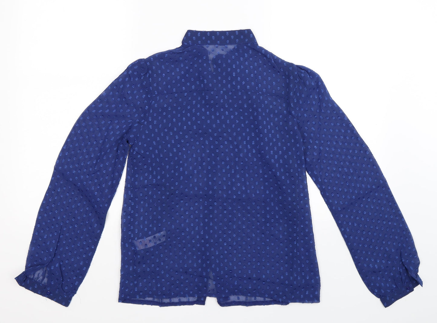 Mela Loves London Womens Blue   Basic Button-Up Size 8