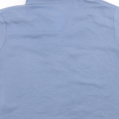 Womens UK Size 16 New Look Blue Basic Button-Up