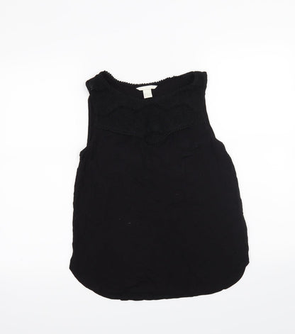 Womens UK Size M H&M Black Basic Tank