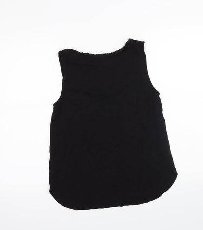 Womens UK Size M H&M Black Basic Tank