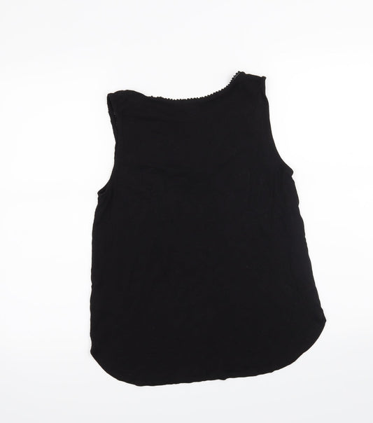 Womens UK Size M H&M Black Basic Tank