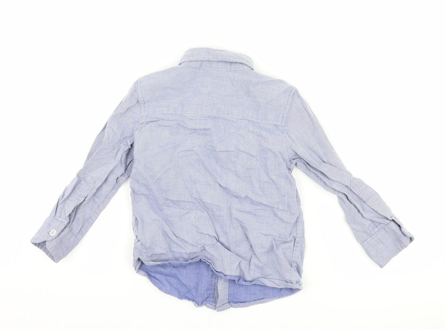 TU Boys Blue Argyle/Diamond  Basic Button-Up Size 12-18 Months