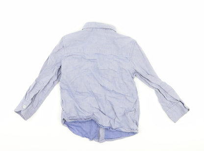 TU Boys Blue Argyle/Diamond  Basic Button-Up Size 12-18 Months