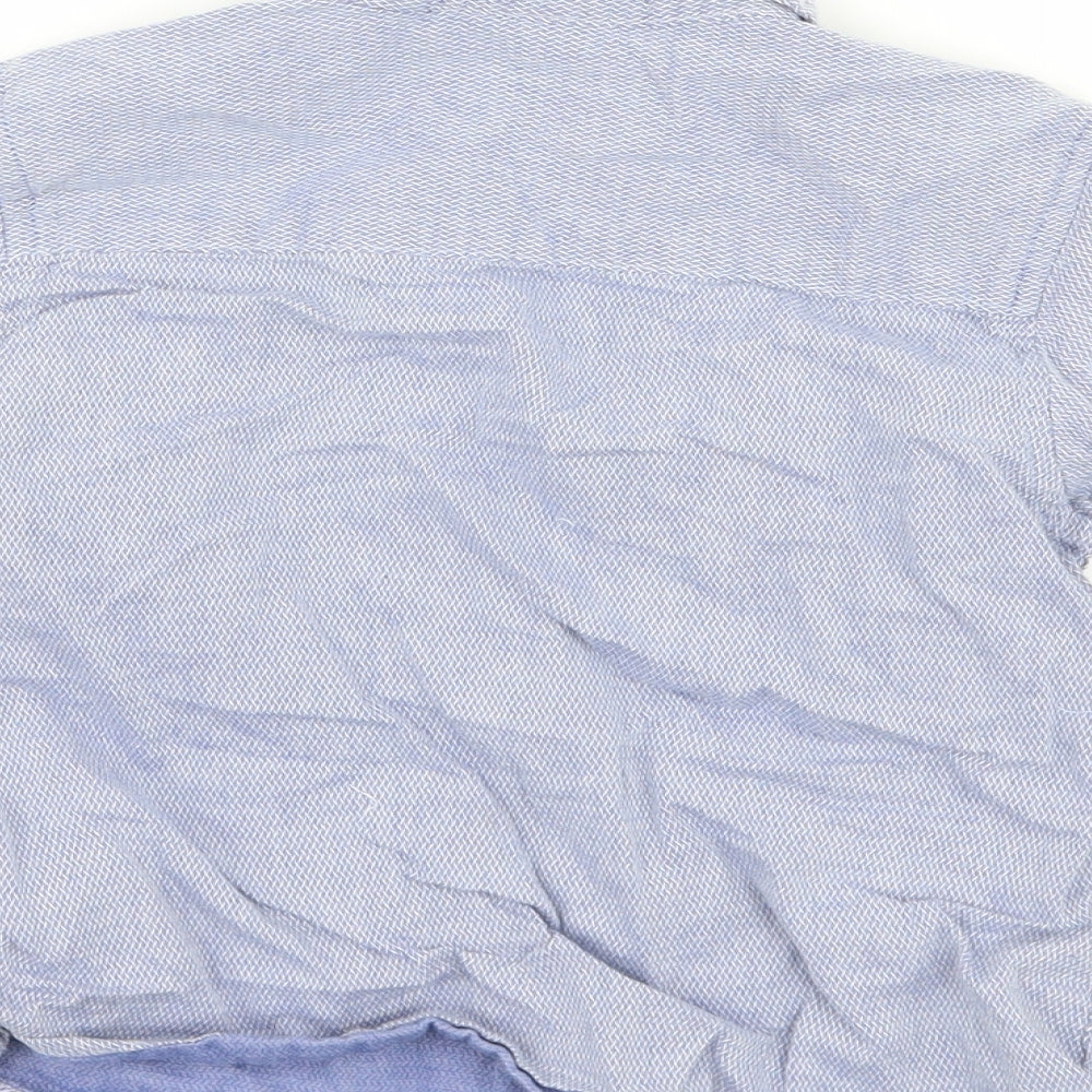 TU Boys Blue Argyle/Diamond  Basic Button-Up Size 12-18 Months