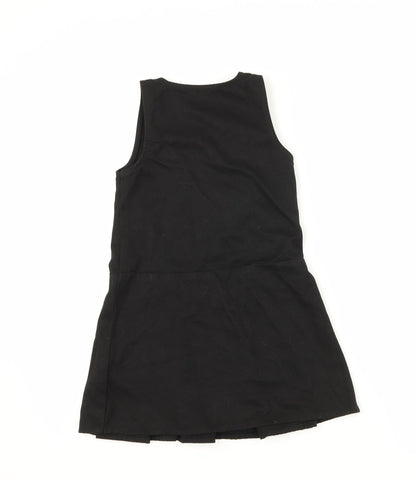 Lily & Dan Girls Black   Pinafore/Dungaree Dress  Size 3-4 Years