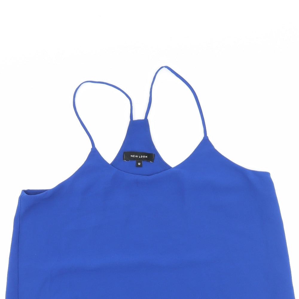 Womens UK Size 12 New Look Blue Camisole Tank