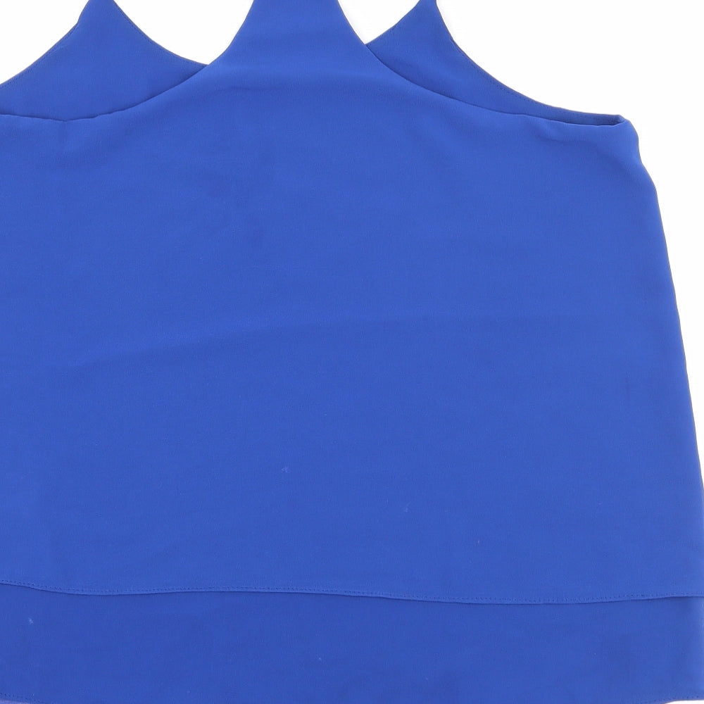 Womens UK Size 12 New Look Blue Camisole Tank