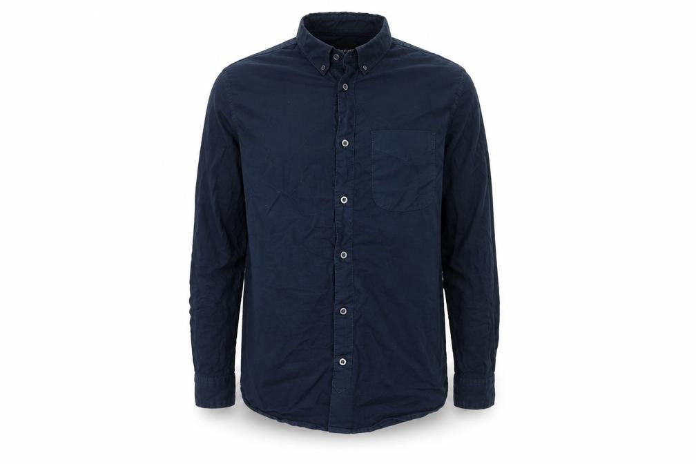 Mens UK Size XL D-Struct Blue  Button-Up Long Sleeve Casual Shirt