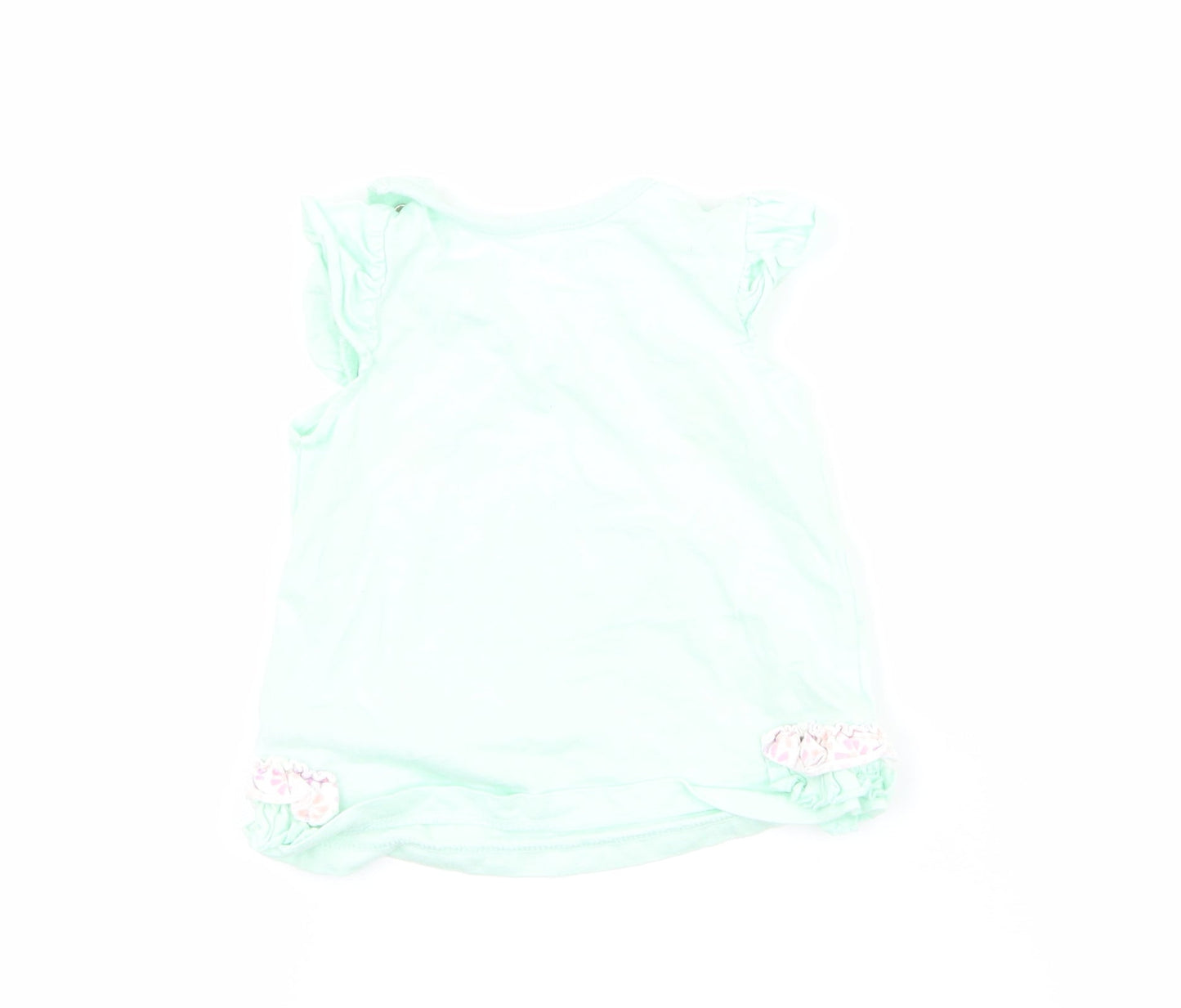 Nutmeg Girls Blue   Basic T-Shirt Size 3-6 Months  - mummy's lovely flower