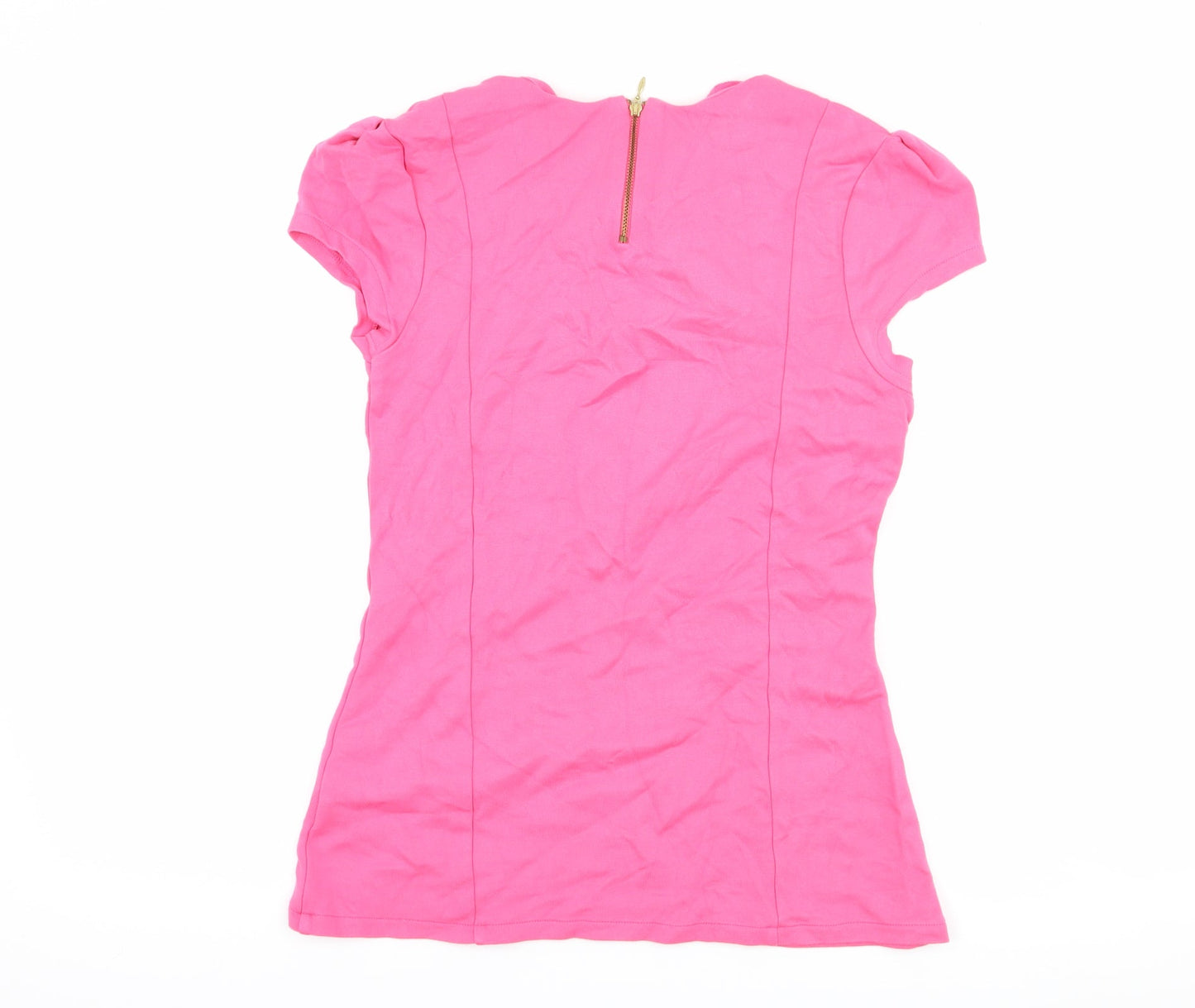 Womens UK Size 10 NEXT Pink Basic T-Shirt