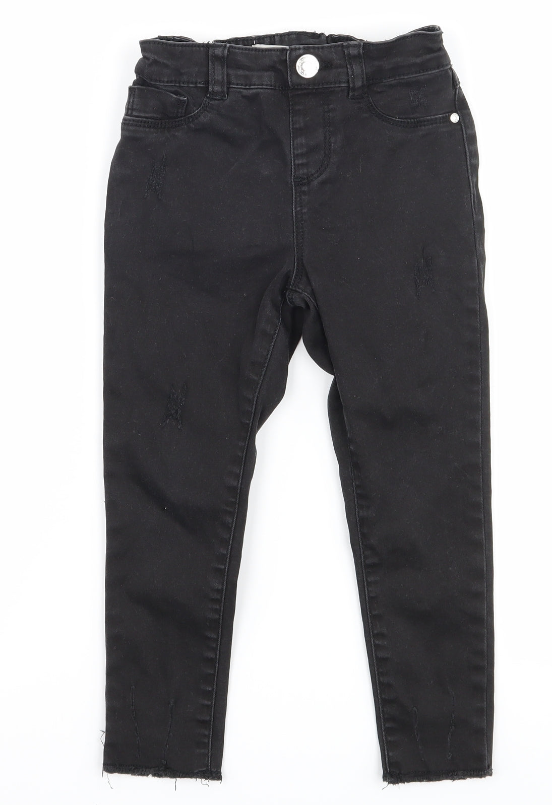 Denim co Girls Black  Denim Skinny Jeans Size 2-3 Years - Distressed