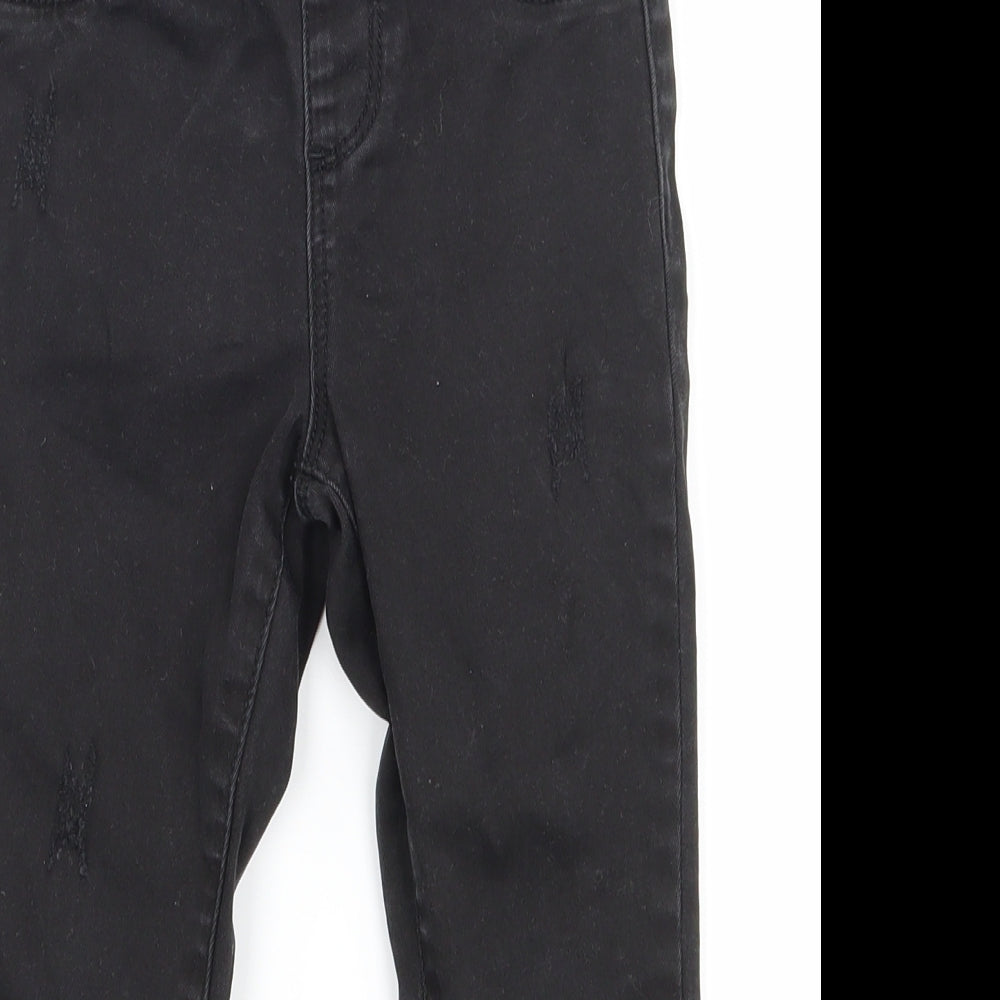 Denim co Girls Black  Denim Skinny Jeans Size 2-3 Years - Distressed