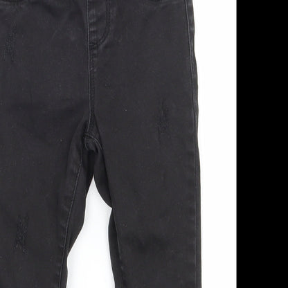 Denim co Girls Black  Denim Skinny Jeans Size 2-3 Years - Distressed