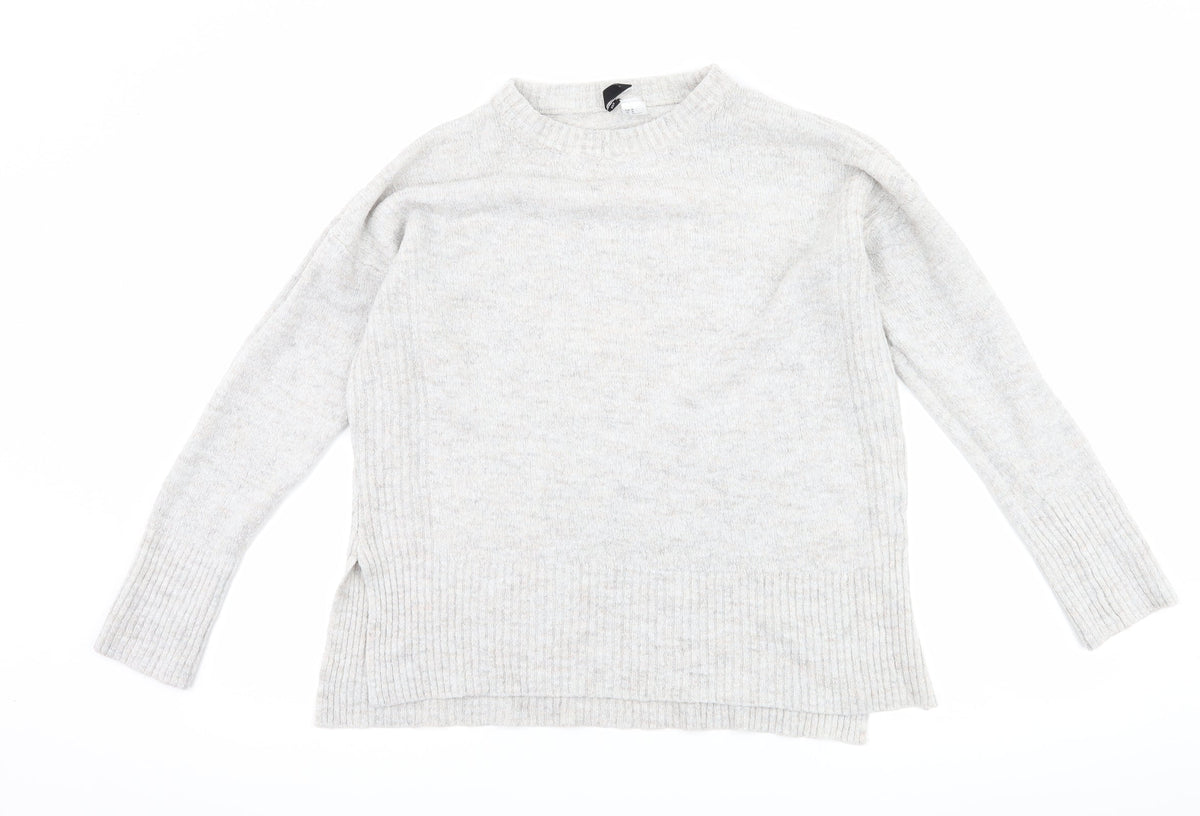 H&M Womens Grey   Pullover Jumper Size M
