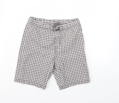 Carters Boys Grey Check  Chino Shorts Size 5 Years