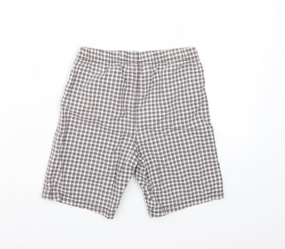 Carters Boys Grey Check  Chino Shorts Size 5 Years