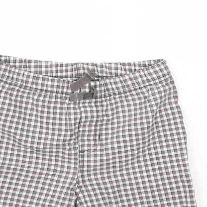 Carters Boys Grey Check  Chino Shorts Size 5 Years