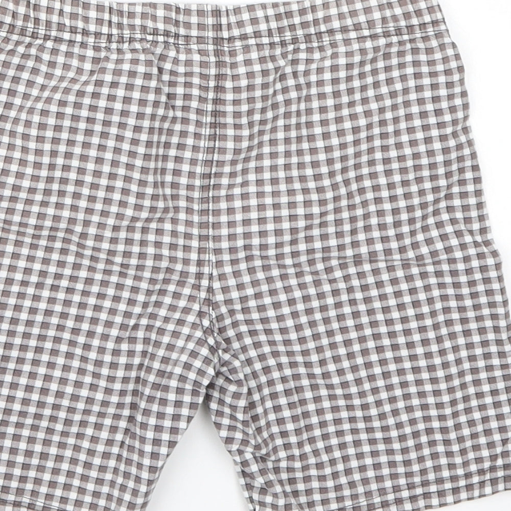 Carters Boys Grey Check  Chino Shorts Size 5 Years