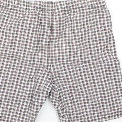Carters Boys Grey Check  Chino Shorts Size 5 Years