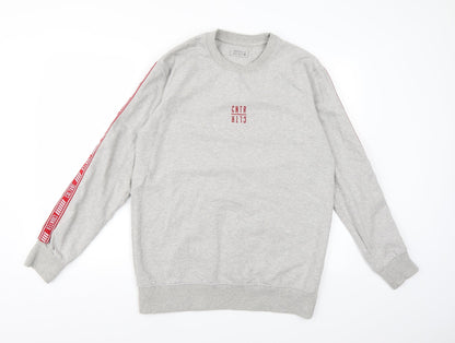 Counter Culture Mens Grey  Jersey Pullover Sweatshirt Size M