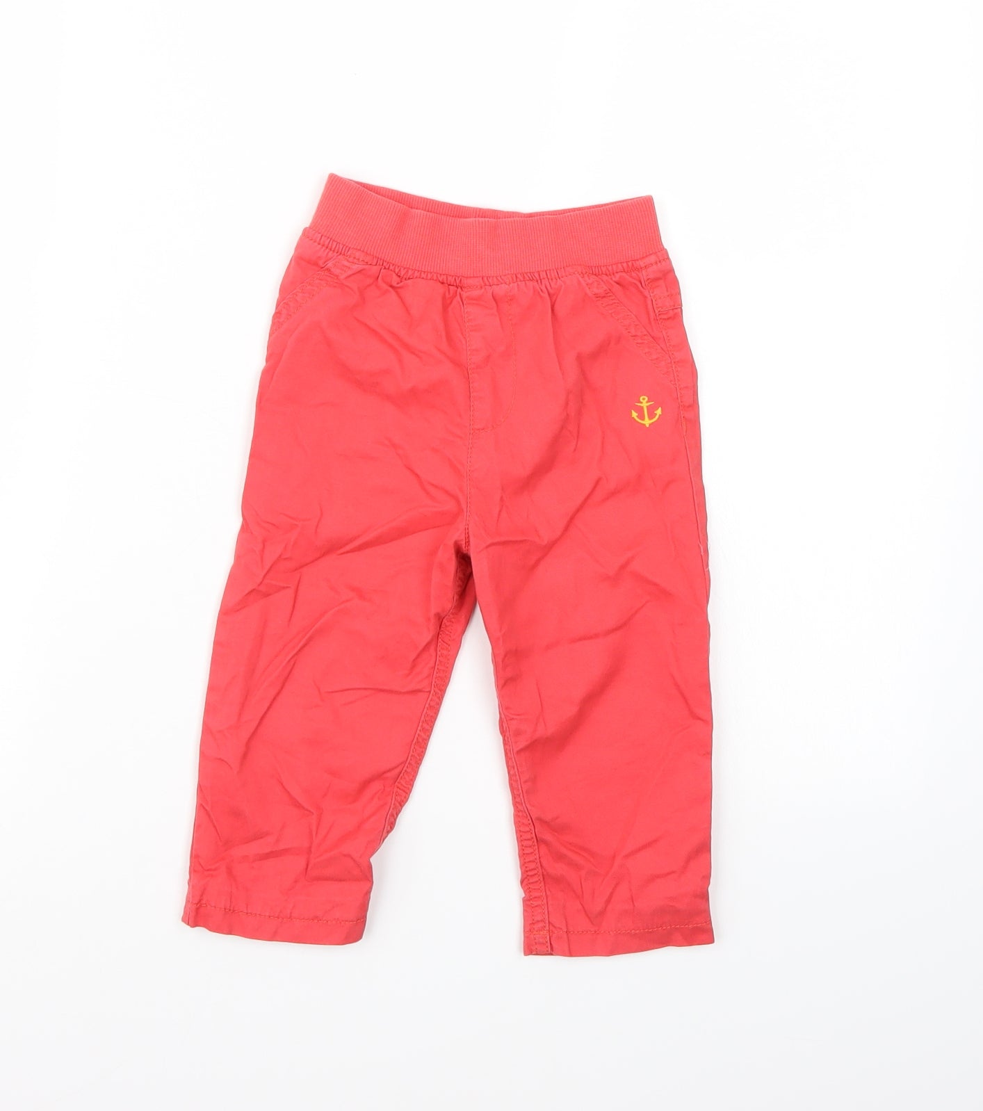 Marks and Spencer Baby Red   Jogger Trousers Size 12 Months
