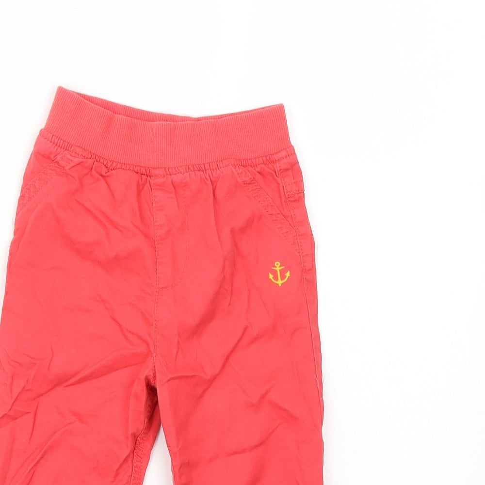 Marks and Spencer Baby Red   Jogger Trousers Size 12 Months