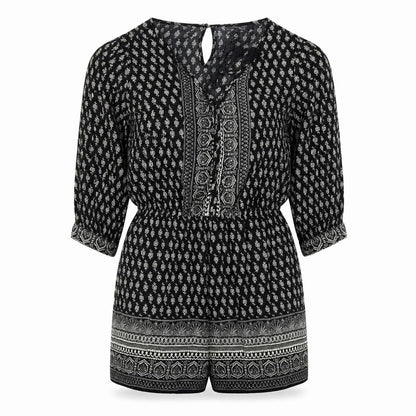 Womens UK Size 10 Atmosphere One-Piece Black Playsuit