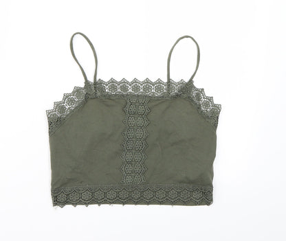 Primark Womens Green   Cropped Tank Size S