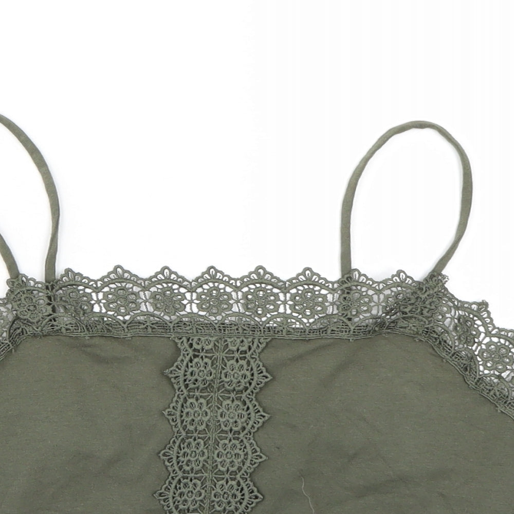 Primark Womens Green   Cropped Tank Size S