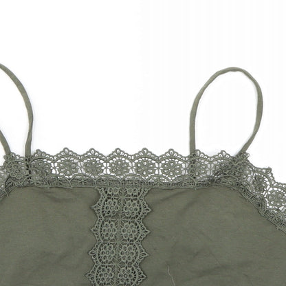 Primark Womens Green   Cropped Tank Size S