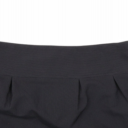 Evie Collection Womens Blue Striped Rayon A-Line Skirt Size 12