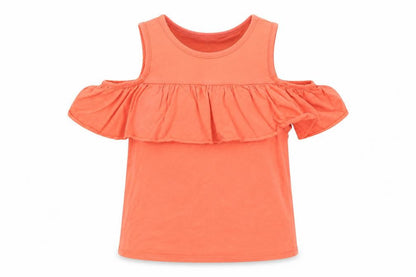 Matalan Girls Pink   Basic T-Shirt Size 6 Years  - Salmon Pink