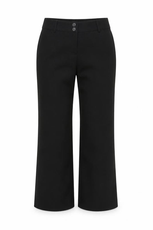 Womens UK Size 10 Papaya Regular Fit  Black Trousers