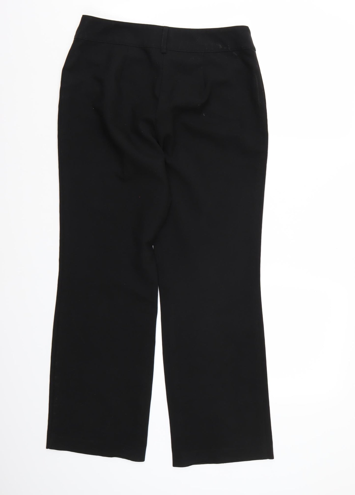 Womens UK Size 10 Papaya Regular Fit  Black Trousers