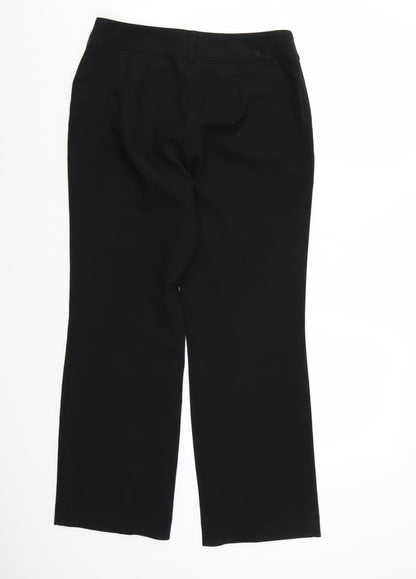 Womens UK Size 10 Papaya Regular Fit  Black Trousers