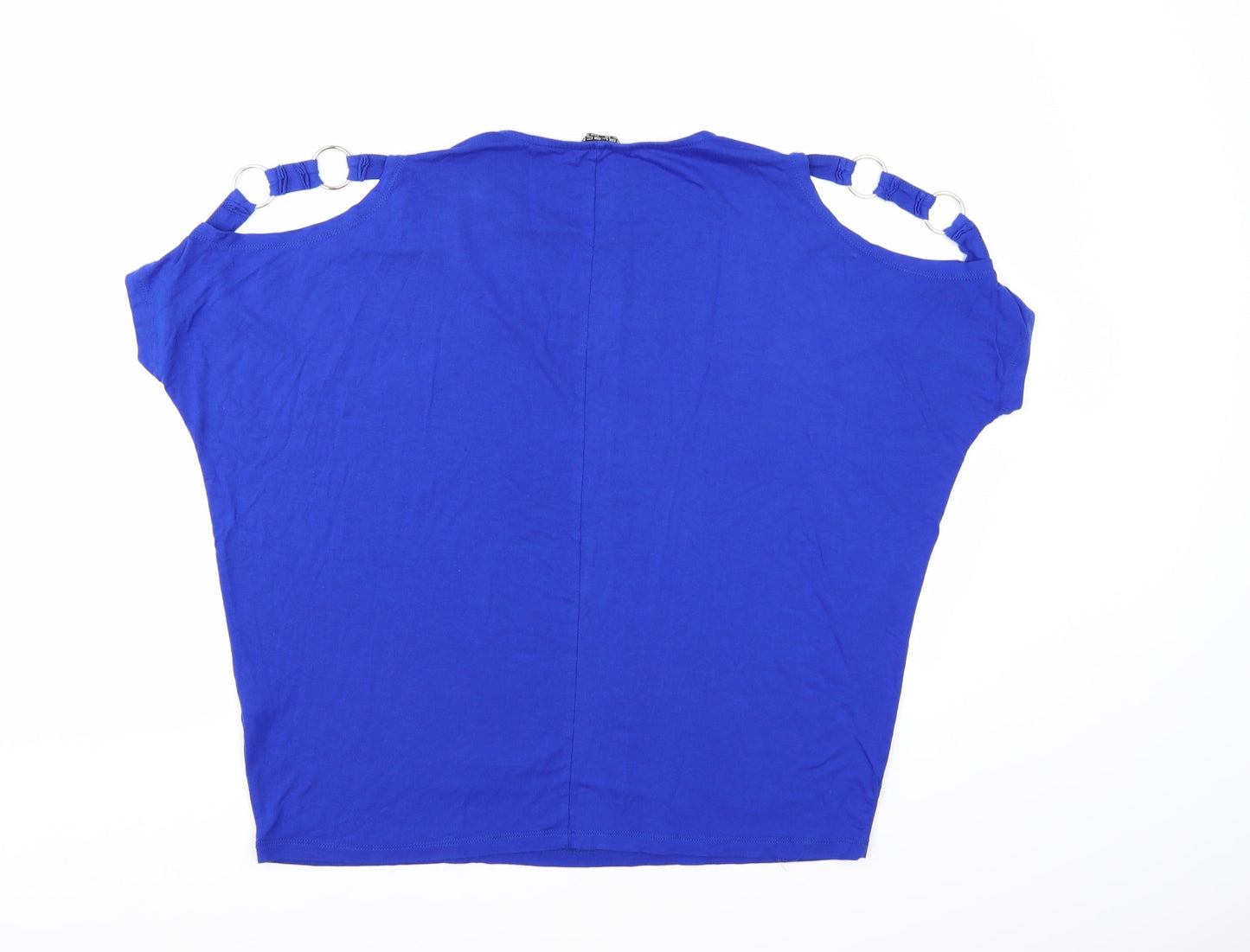 Womens UK Size 10 Select Blue Basic T-Shirt