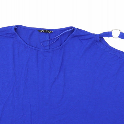 Womens UK Size 10 Select Blue Basic T-Shirt