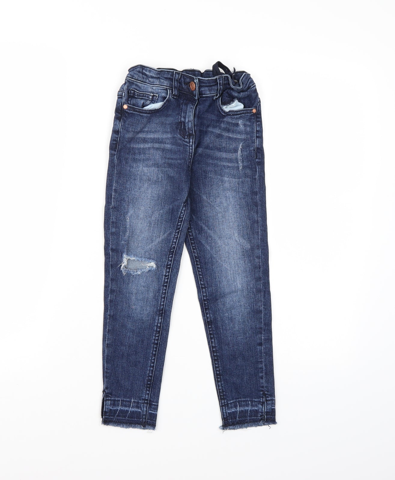 Matalan Girls Blue  Denim Skinny Jeans Size 7 Years